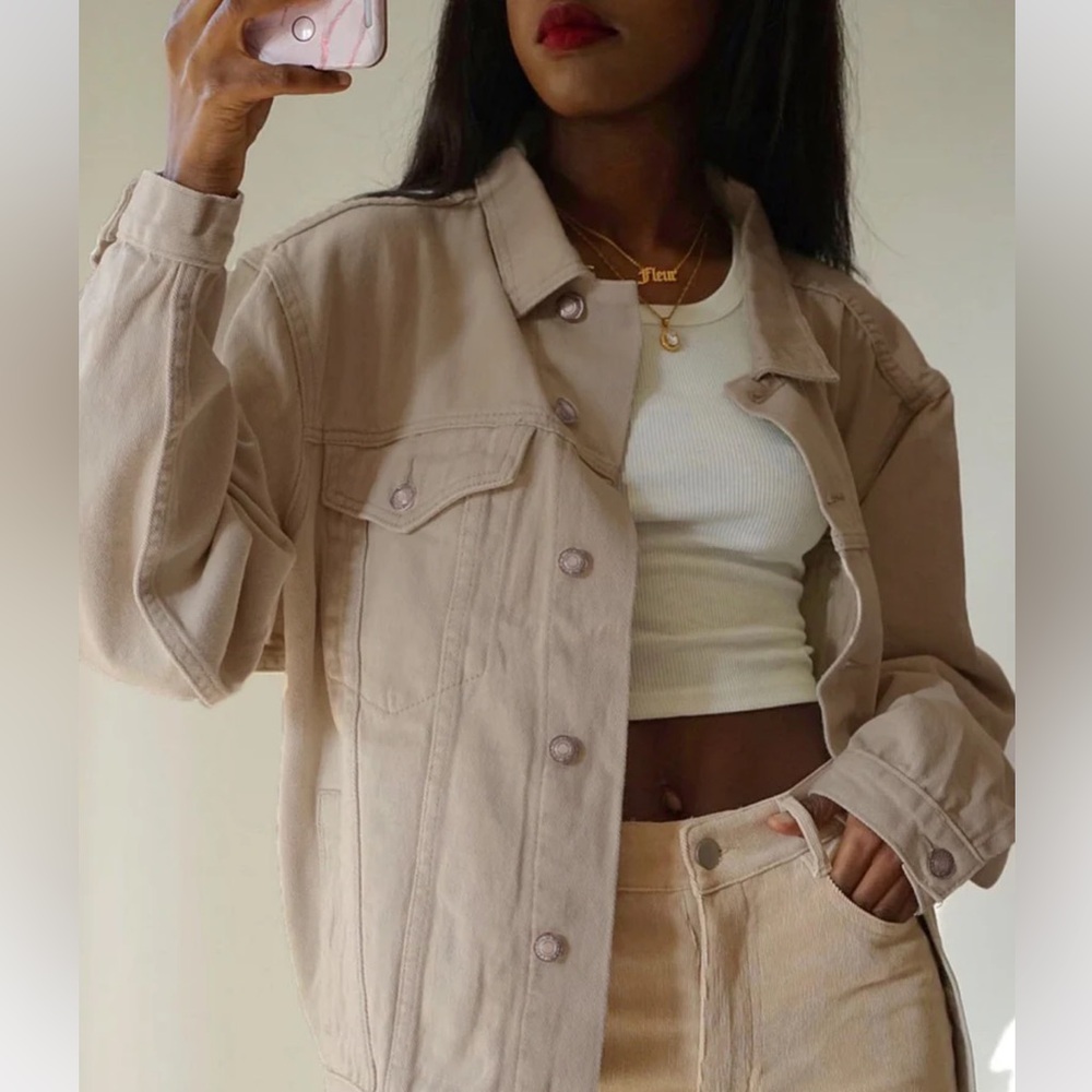 Princess Polly western jacket - beige